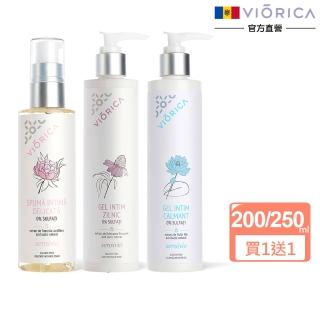 【摩爾多瓦VIORICA】買1送1舒緩淨化私密潔淨慕斯200ml/凝膠250ml(牡丹/白蓮花/紫錐花-總代理公司貨)