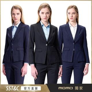 【SST&C ★MOMO獨賣★】可機洗 女士修身西裝外套-多款任選(OUT)