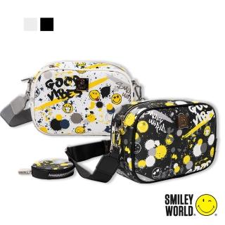 【Smiley World 微笑世界】經典玩樂系列單肩包/側揹包/休閒包/斜揹包(兩色可選)