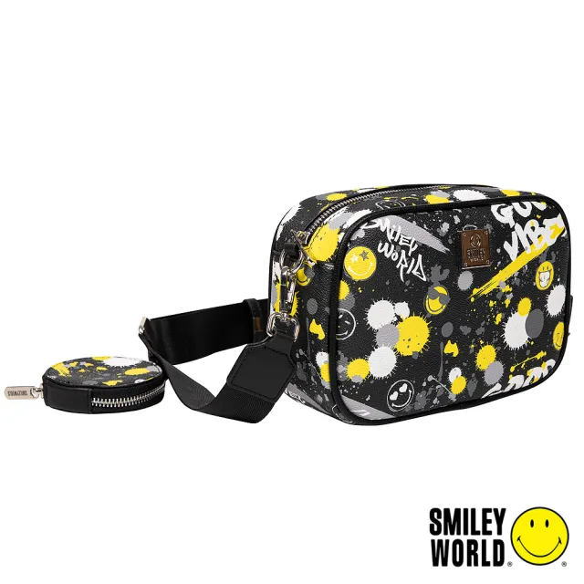【Smiley World 微笑世界】雙11 經典玩樂系列單肩包/側背包/休閒包/斜背包(兩色可選)
