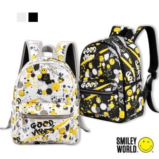 【Smiley World 微笑世界】經典玩樂系列後背包/休閒包(兩色可選)