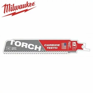 【Milwaukee 美沃奇】鐵工專用6吋碳化鎢鋸齒軍刀鋸片1入(48-00-5201)