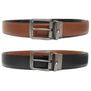 【Tommy Hilfiger】商務休閒 皮帶 腰帶 裸裝 無盒子(雙面用)