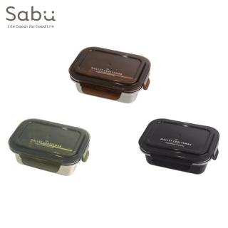 【SABU HIROMORI】MALLET 不鏽鋼鎖扣中型便當盒(640ml 多色任選)