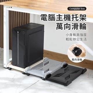 【OMG】萬向輪臺式電腦主機支架 靜音移動電腦架 主機架 散熱架 電腦架 增高架