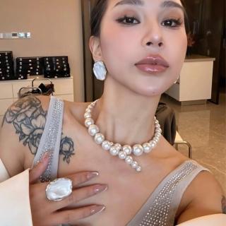 【KT DADA】質感耳環 女生耳環 戒指女 禮物 耳釘 可調節戒指 飾品 耳環 戒指 高階感 氣質耳環