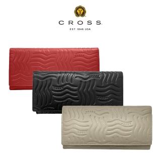 【CROSS】直播限定 限量1折 頂級小牛皮第一夫人翻蓋長夾 全新專櫃展示品 多色選(送禮盒提袋)