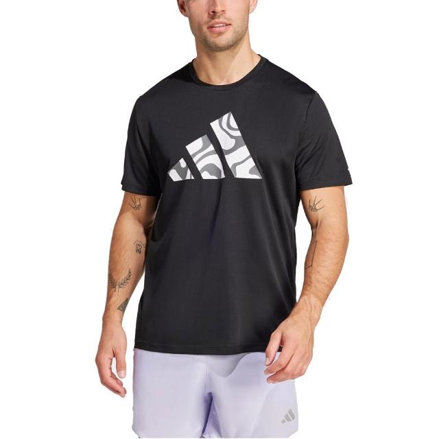 【adidas 愛迪達】男 RUN IT BL TEE M 短袖上衣 - JD2332
