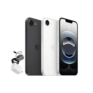 【Apple】iPhone 16e(256G/6.1吋)(40W充電器+磁吸編織線組)