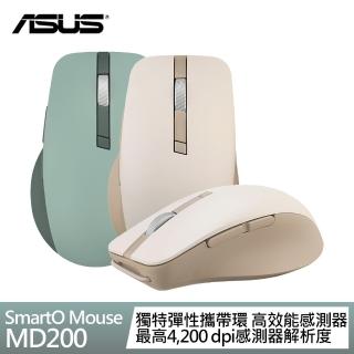 【ASUS 華碩】SmartO Mouse MD200 Silent Plus 無線滑鼠