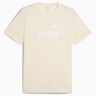 【PUMA】短袖上衣 男 歐規 ESS NO. 1 LOGO 米 68253399