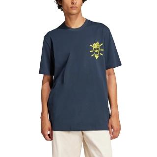 【adidas 愛迪達】寬鬆 漢堡薯條印花 圓領短袖T恤 Q12 TS STREET B 男 - JP4500