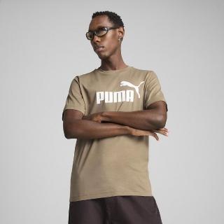 【PUMA】短袖上衣 男 歐規 ESS NO. 1 LOGO 棕 68253383