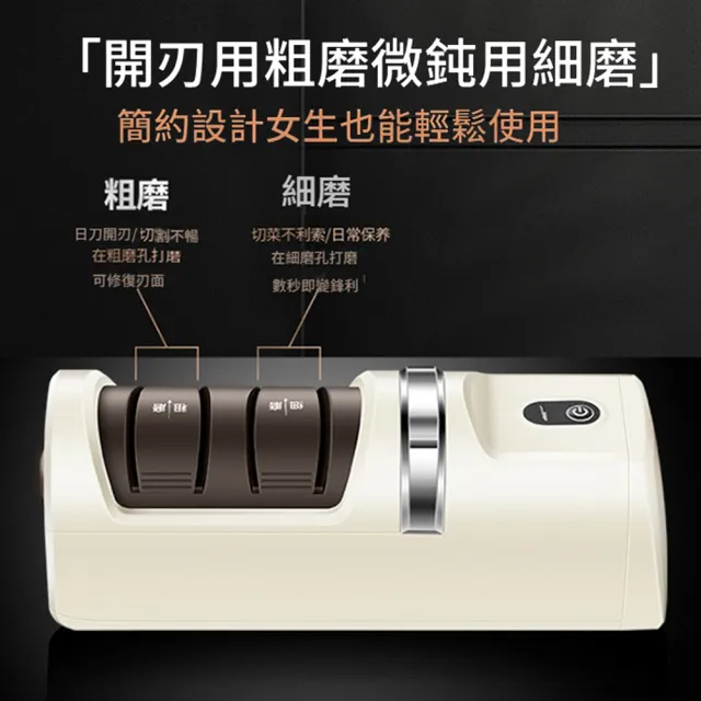【ANTIAN】618大促  廚房菜刀電動磨刀器 小型自動磨刀工具 快速磨刀神器 刀具鋒利磨刀石