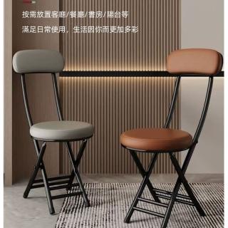 【小巳XIAOSI】免安裝多功能可收納折疊靠背椅(餐椅 休閒椅 化妝椅 電腦椅 椅子 辦公椅 露營椅)
