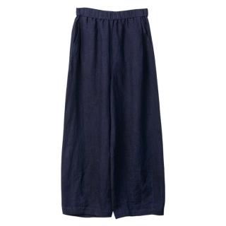 【米蘭精品】現貨+預購 休閒褲寬管長褲(亞麻透氣寬鬆燈籠褲女褲子2色74kc7)