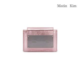 【MATIN KIM】官方旗艦 經典鐵牌風琴皮夾(印度粉)