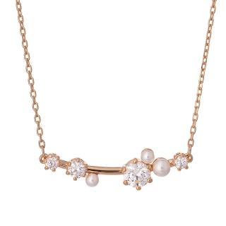 【SWAROVSKI 施華洛世奇】Constella 玫瑰金水晶項鏈(限 量 促 銷)