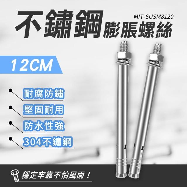 【智殿】十二公分不鏽鋼膨脹螺絲 膨脹螺栓 不銹鋼壁虎 六角內膨脹螺絲(平頭式壁虎 膨脹壁虎 165-SUSM8120)