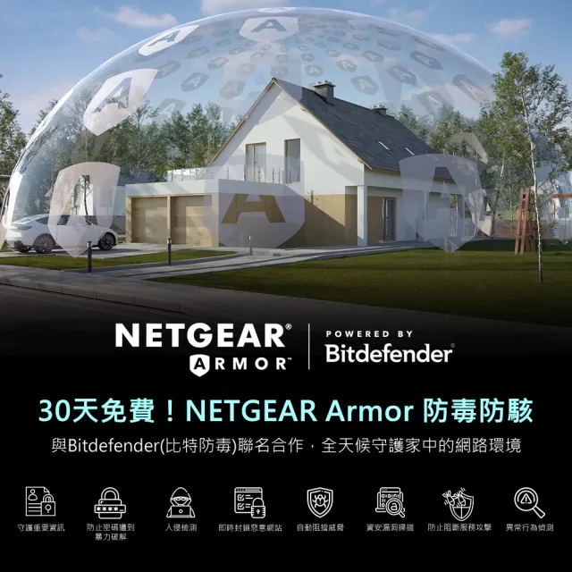 【NETGEAR】夜鷹 NIGHTHAWK RS600 BE18000 10串流 三頻 WiFi 7 分享器/路由器(美國品牌 資安有保障)