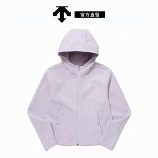 【DESCENTE】迪桑特 女士 拉鍊連帽運動外套(紫色)