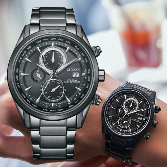 【CITIZEN 星辰】GENTS系列 空中之鷹光動能全球電波腕錶/43mm(AT8265-81E)