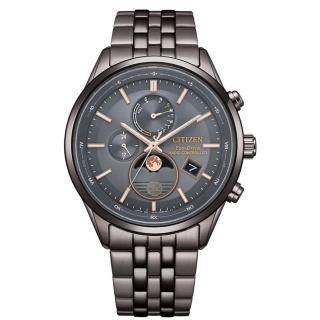 【CITIZEN 星辰】GENTS 韋禮安廣告款 光動能全球電波月相錶/曜月款42mm(BY1037-51H)