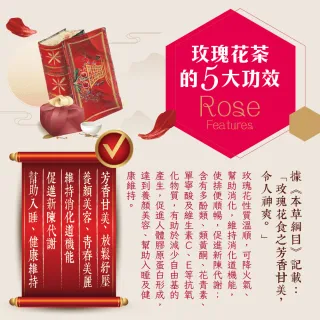 【慢悠仙】神農獎玫瑰花茶 20g 袋裝(花瓣/台灣/可沖40壺/SGS無農藥/無咖啡因/養生茶)