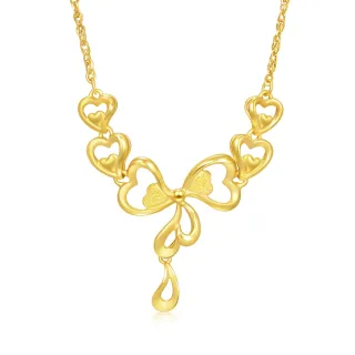 【點睛品】心心相印 黃金項鍊_計價黃金