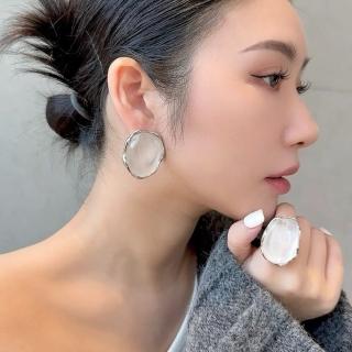 【LEEHER】女生/飾品/女生耳環/戒指/禮物/耳釘/可調節戒指/高階感/氣質耳環/閨蜜戒指/質感耳環/