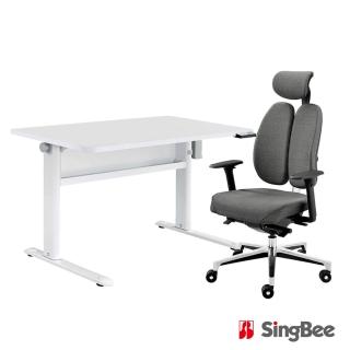 【SingBee 欣美】ET5 120*70cm電動升降桌+Tango雙背椅(書桌 升降桌 成長桌 電動桌 辦公桌)