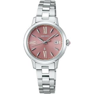 【SEIKO 精工】太陽能電波腕錶/粉27.5mm(SSVW219J / 1B32-0AY0P)
