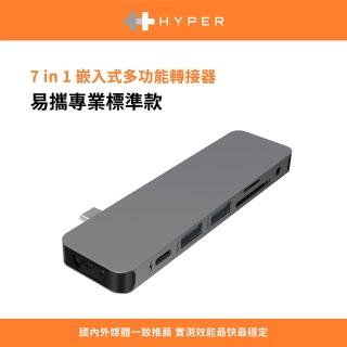 【HyperDrive】7-in-1 USB-C Hub-太空灰(適用M1/M2/M3)