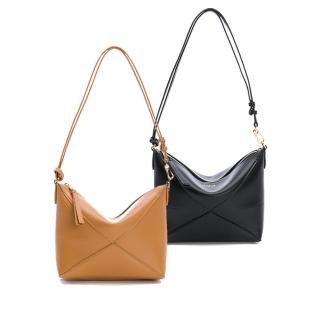 【LOEWE 羅威】Puzzle Fold Pouch 幾何線條肩/斜揹包-福利品(多色任選)