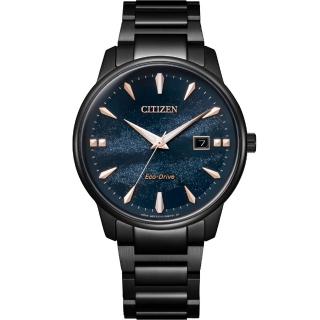 【CITIZEN 星辰】PAIR系列 Hebe田馥甄廣告款 天川銀河限定 率性都會光動能腕錶/39.2mm(BM7595-89L)
