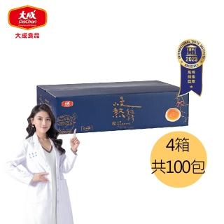 【大成】超值組｜常溫慢熬雞精環保箱x4箱組｜100包（50mL）｜大成食品(送禮 滴雞精 超值組 全雞熬煮)