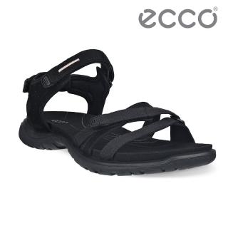 【ecco】OFFROAD ROAM W 越野簡約戶外舒適休閒涼鞋 女鞋(黑色 85330351052)