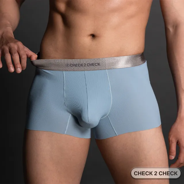 【CHECK2CHECK】冰磁抗菌零感貼身四角褲