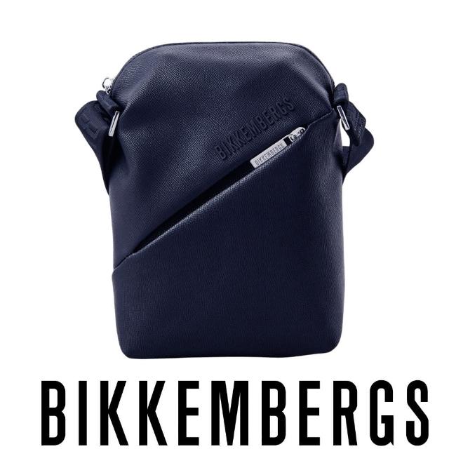【Bikkembergs】義大利原裝進口 限量3折 頂級皮革肩背包 987P 全新專櫃展示品(深藍色)
