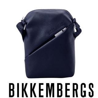 【Bikkembergs】義大利原裝進口 頂級皮革肩背包 987P(深藍色)