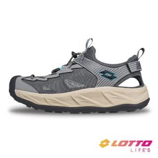 【LOTTO】男 親膚透氣 護趾涼鞋(灰/卡其-LT5AMS9408)