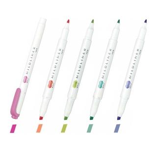 【ZEBRA 斑馬牌】WKT7 雙頭柔性螢光筆(MILDLINER)