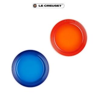 【Le Creuset】瓷器圓盤 27cm(地中海藍/火焰橘/蛋白霜-無盒)