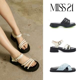 【AS集團】MISS 21 壞壞個性 拖鞋/穆勒拖鞋/厚底拖鞋/厚底鞋(多款任選)