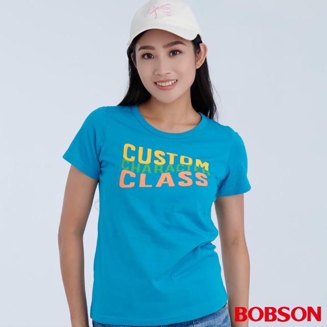 【BOBSON】女款圓領條紋上衣(71107-59)