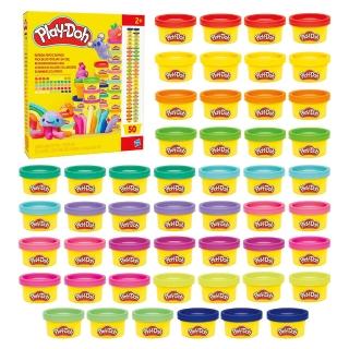 【PLAYDOH 培樂多】繽紛彩虹50色黏土組 G1761
