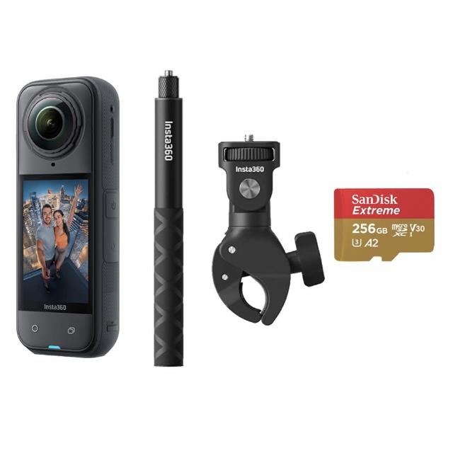 【Insta360】X5 8K全景運動相機 標準版 重型夾具+自拍棒套組(原廠公司貨)
