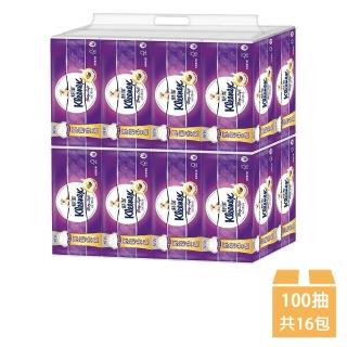 【Kleenex 舒潔】三層抽取式衛生紙 100抽x16包/串