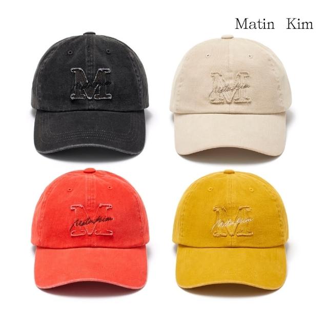 【MATIN KIM】官方旗艦 M字布標棒球帽 直播(多款任選)