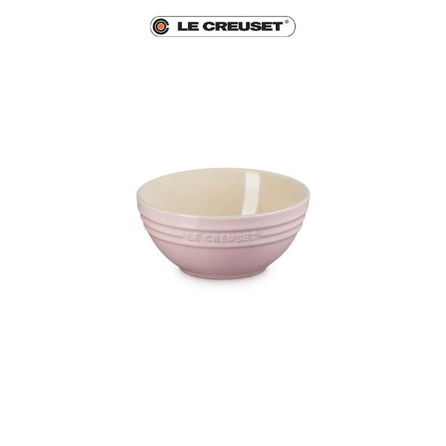 【Le Creuset】瓷器韓式湯碗13cm(雪紡粉)